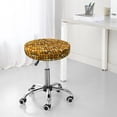 thumbnail image 5 of Bright Shiny Golden Round Bar Stool Seat Covers, Elastic Round Chair Cover Stool Seat Slipcover Bar Stool Cushions Round Pad for 12-14 inch, 5 of 5