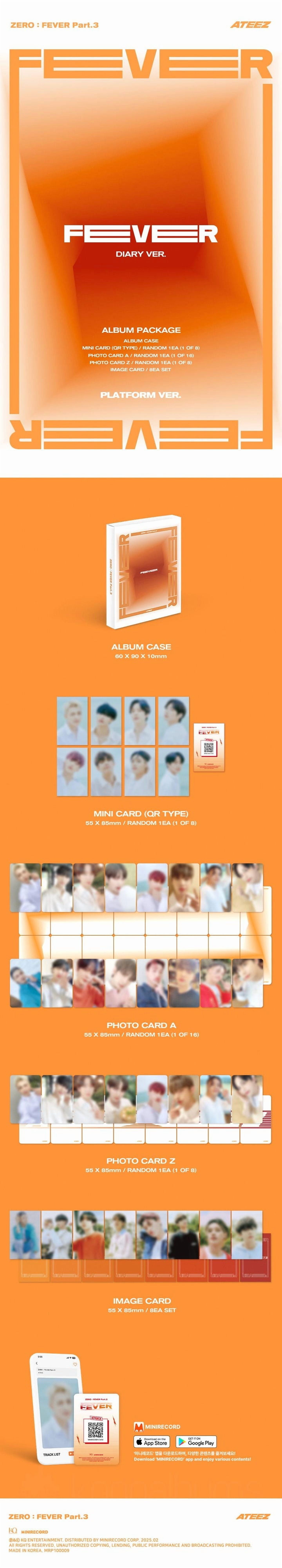 ATEEZ - [ZERO : FEVER PART.3] PLATFORM DIARY Version - Walmart.com