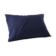 thumbnail image 4 of Pillow Cases King Size - Polyester-Cotton Blend Pillowcase Set of 1, Breathable, Soft and Wrinkle-Free Pillow Covers with Envelope Closure, Gift, Navy Blue, 20x36 Inches, 4 of 4