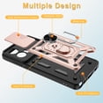 thumbnail image 6 of Elegant Choise Case with Slide Camera Lens Cover and Stand for Moto G Stylus 5G 2024, Pink, 6 of 15