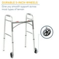 thumbnail image 6 of Drive Medical Deluxe Two Button Folding Walker with Wheels, 6 of 7