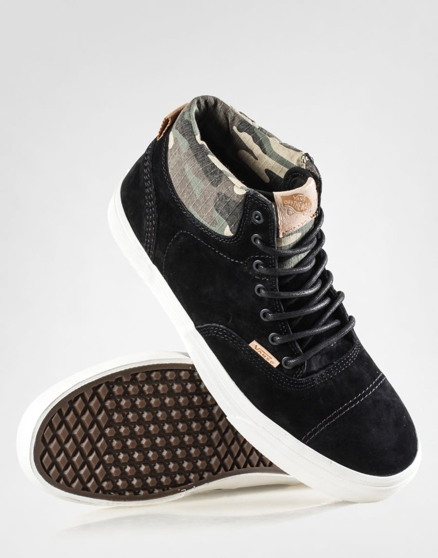 Vans Era Hi CA Pig Suede Black/Camo Men's Classic Skate Shoes Size 9 -  Walmart.com