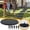 Black circle, variant on Garden Stepping Stone Decorative Walkway Paver Non- Outdoor Path Stone with Ground Nails for Lawn Yard