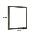 thumbnail image 5 of 35 Inch Transitional Style Wooden Frame Mirror Gray - Saltoro Sherpi, 5 of 5