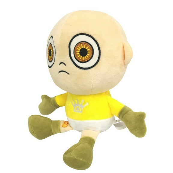 Cute Big-Eyed Alien Plush Toy - Yellow Baby Plush Toy With PP Cotton, Standing ,Sitting Game Merchandise, Commemorative Gift For Friends And Kids