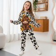 thumbnail image 4 of Uorisanigo Girls Boys Sweatsuit Set 2PCS Fall Warm Long Sleeve Baby Highland Cow Print Hoodies Sweatshirt and Jogger Pants Winter Outfits Pullover Kids Clothes, 4 of 7
