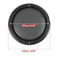 thumbnail image 4 of 4 Pcs 5" Black Round Car Speakers Cover Steel Mesh Woofer Subwoofer Grill Protector, 4 of 5