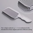 thumbnail image 3 of Grey  Barber Fade Comb Hairdressing Accessory for Gradual Hair Blending Heat Resistant Brush for Men's Tapered Haircuts, 3 of 6