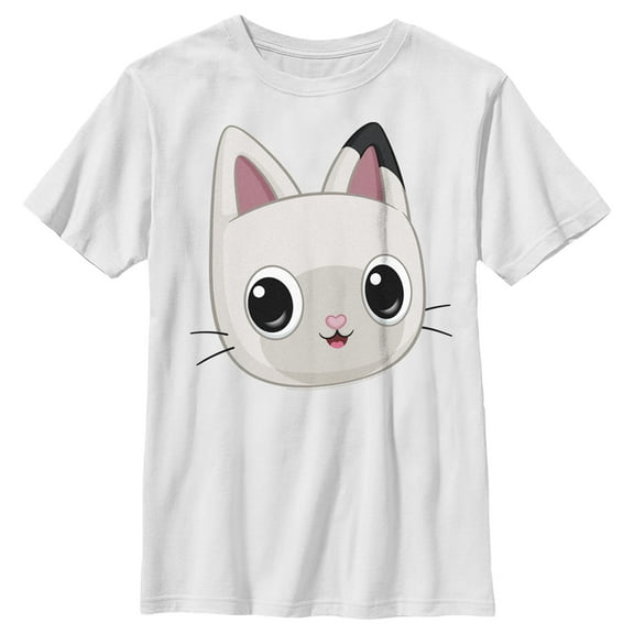 Boy's DreamWorks: Gabby's Dollhouse Pandy Big Face  Graphic Tee White Large