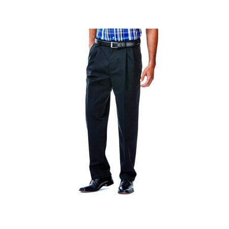 Haggar Men's Work To Weekend® Khaki Pleat Front Pant Classic Fit (Best Place To Get Khaki Pants)