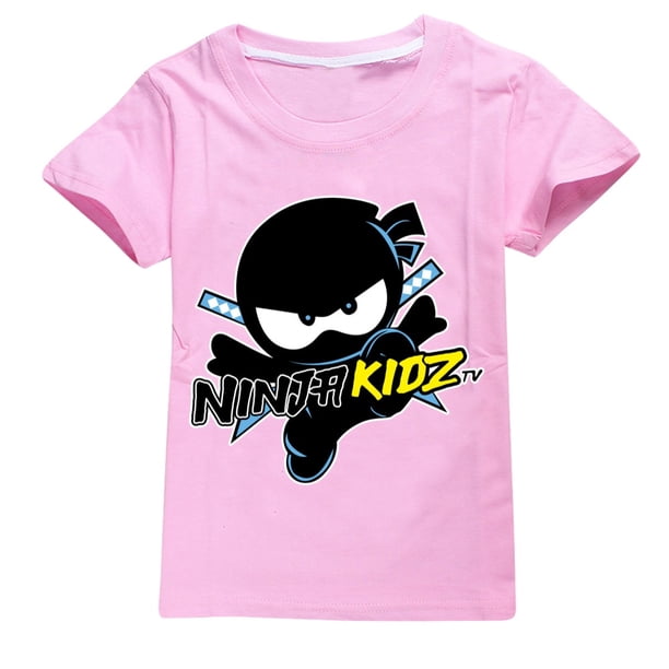Verano niños niñas 100% algodón camiseta niño ropa niños Nuinja KIDZ camisetas de manga corta sombrero disfraz niños camiseta dibujos animados Tops zhangmenya LED