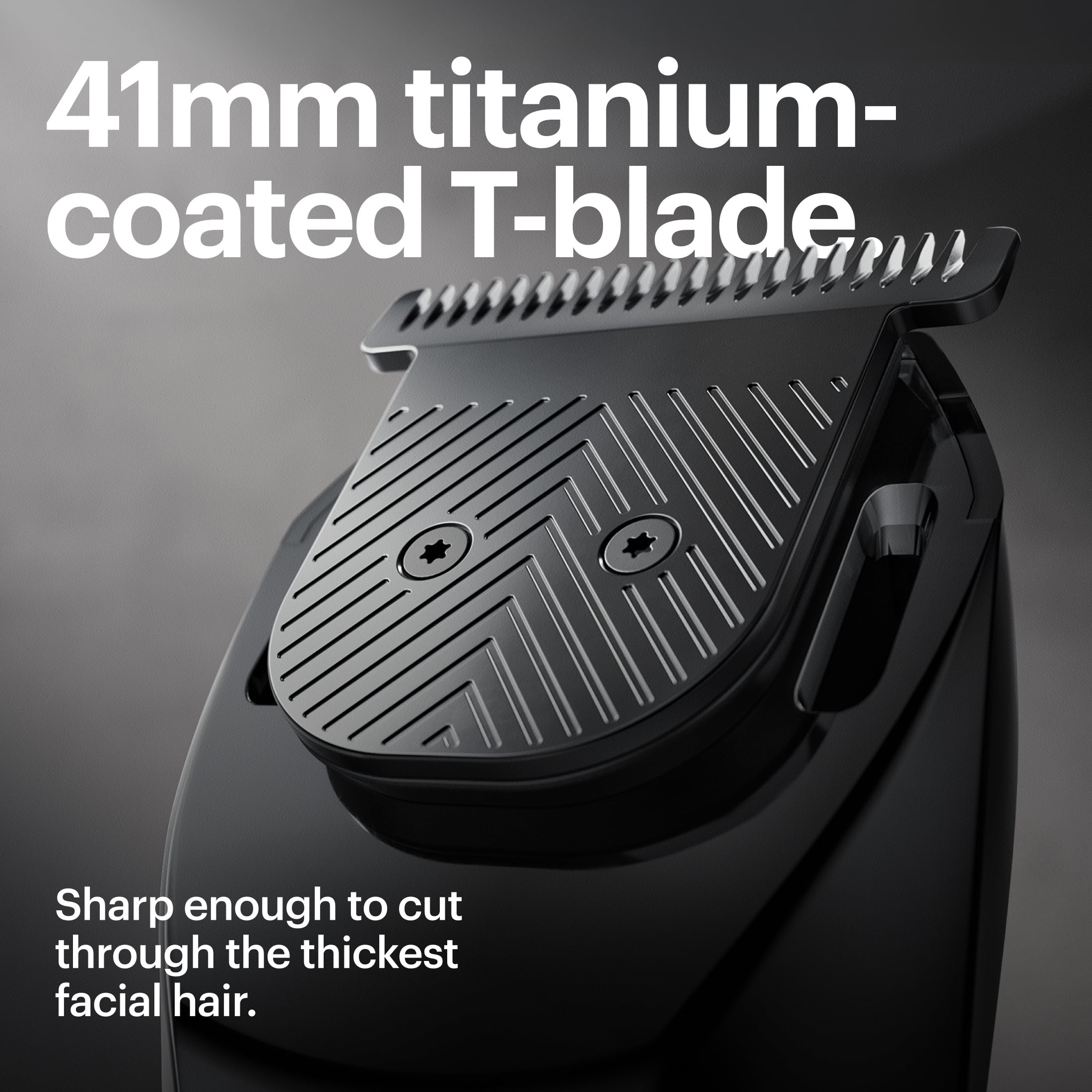 MANSCAPED® Beard Hedger® Cordless Electric Trimmer for Men's Beard, Mustache, and Stubble with Wooden Comb