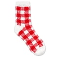 thumbnail image 4 of Fuzzy Babba Women's Holiday Candy Cane Cozy Socks, 3-Pack, Size 4-10, 4 of 6