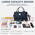 thumbnail image 6 of Weekender Bags for Women, Travel Duffel Bags with Shoe Compartment, Personal Item Travel Bag for Airlines, Carry on Overnight Tote Bag for Women, Dark Blue, 6 of 8
