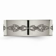 thumbnail image 3 of Primal Steel Titanium Flat 8mm Laser Design Band, 3 of 9