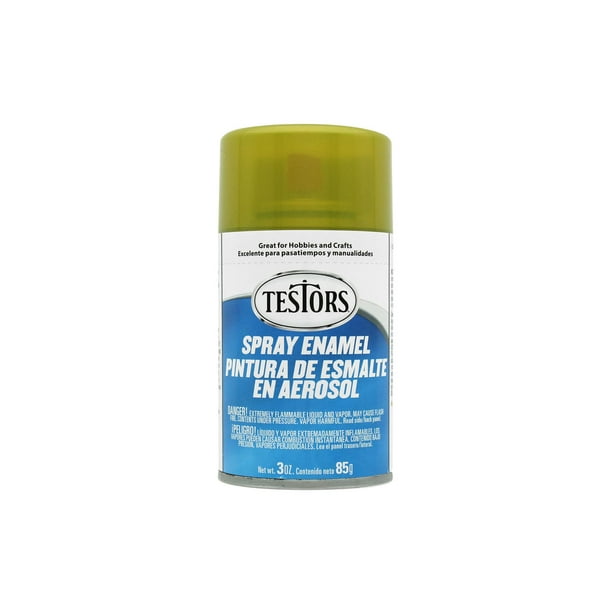 Testors Enamel Spray Paint Gloss Custom Metal Flake Gold 3oz