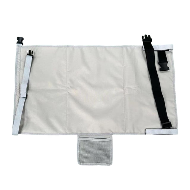 Reposapiés de viaje para niños pequeños, extensor de asiento de avión, artículos básicos de viaje para bebés, cojín para asiento, cama de avión para Gris