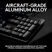 Logitech G512 RGB Mechanical Gaming Keyboard, GX Blue Clicky, USB Passthrough, Black