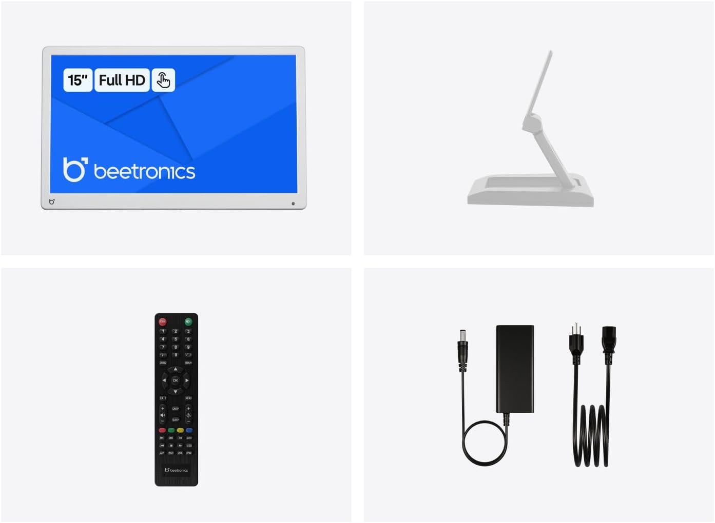 Beetronics 15" Professional-Grade IPS Monitor 15HD7W, Full HD, Digital Signage and Computer Display