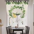 thumbnail image 3 of Spring Eucalyptus Leaves Balloon Curtains for Windows, Bedroom Curtains 54 Inch Length, Farmhouse Botanical Burlap Paid Tie Up Curtains Panels Thermal Insulated Bathroom Curtains Window 42"x54", 3 of 8