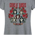 thumbnail image 3 of Guns N' Roses - Rose Frame - Women's Short Sleeve Graphic T-Shirt, 3 of 5
