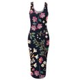 thumbnail image 4 of SMihono Robes Bohémiennes d'Été pour Femmes Grande Taille Mode Décontractée d'Été Sans Manches Épaules Dénudées Col Rond Robe, 4 of 4