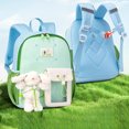 thumbnail image 2 of WAYUTE Backpack for Kids Cartoon Patchwork Color Backpacks for Kindergarten Preschool Toddlers Lightweight Large Capacity Cute Bookbag Casual Outdoor Travel, 2 of 4