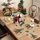 thumbnail image 1 of Herunwer Winter Table Runner, Pine Branch Plaid Check Farmhouse Kitchen Dining Table Decor, Christmas Holiday Home Decoration Party Supply, 1 of 6