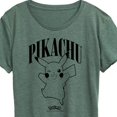 thumbnail image 3 of Pokémon - Pikachu - Women's Short Sleeve Graphic T-Shirt, 3 of 5