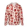 thumbnail image 2 of Lsque Tomatoes UPF 50+ Lightweight Sun Protection Men's Women's Long Sleeve Shirt, Hoodie Performance -X-Large, 2 of 9