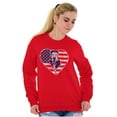 thumbnail image 3 of Betty Boop Heart Patriotic Vintage Women Plus Size Sweatshirt Brisco Brands 2X, 3 of 5