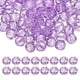 thumbnail image 1 of Uxcell cuentas de cristal redondas de 8 mm, 100 piezas de cuentas de bola facetadas de vidrio para hacer joyas, lavanda, 1 of 6