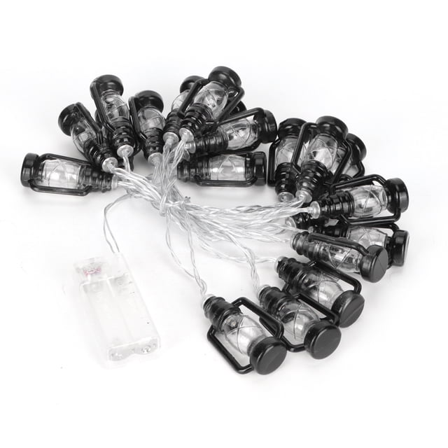 Luz de boda, lámpara de queroseno de plástico con forma de decoración de Halloween, cadena de luz elegante y moderna