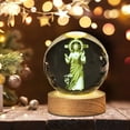 thumbnail image 4 of Gnmfd Crystal Night Light Engraved Holy Family Figurine LED Color Changing Lamp with Wooden Base Catholic Religious Decorative Night Light for Bedroom Living Room Desk Table Holiday Gift, 4 of 6
