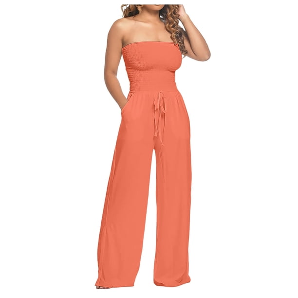 Mono sin mangas con volantes de encaje liso para mujer: diseño con cordones, poliéster y spandex, largo medio para uso informal/fiestas