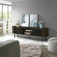 thumbnail image 4 of New Classic Furniture Brax Wood TV Console for TVs up to 82" in Walnut, 4 of 7