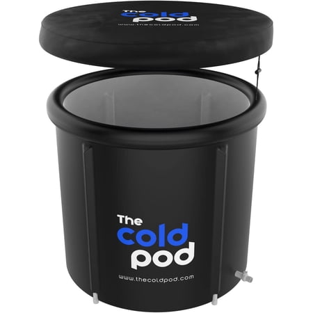 Ice Bath Tub for Athletes with Lid: Cold Plunge Tub for Recovery 75CM, 4 Layers Portable Ice Bath Barrel Plunge Pool by HUIXIAN