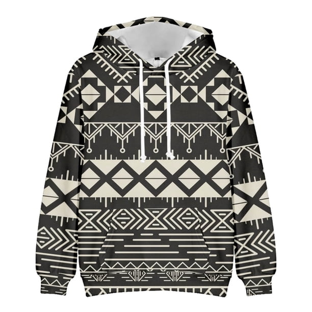 Sudadera para hombre Sudaderas de otoño Moda informal Vaquero occidental Estampado en 3D Manga larga con capucha suelta Odeerbi ODB-5