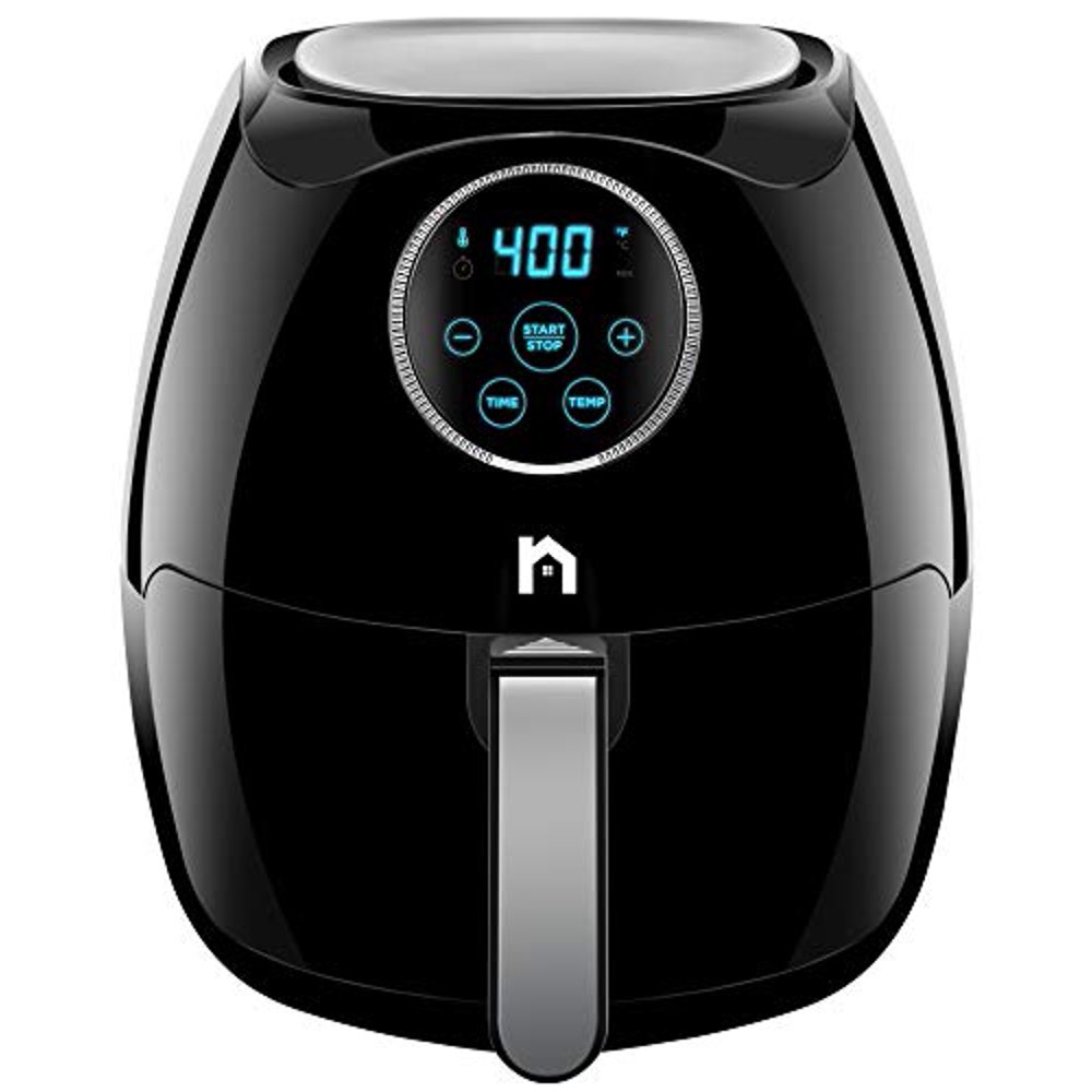 New House Kitchen Digital 6.8 Quart Air Fryer w/ Flat Basket, OilFree