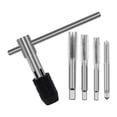 thumbnail image 1 of S SERENABLE Screw Thread Taps Accessory Easy to Use Waterproof Professional Plug Tap Set 5 Pieces With Handle, 1 of 9