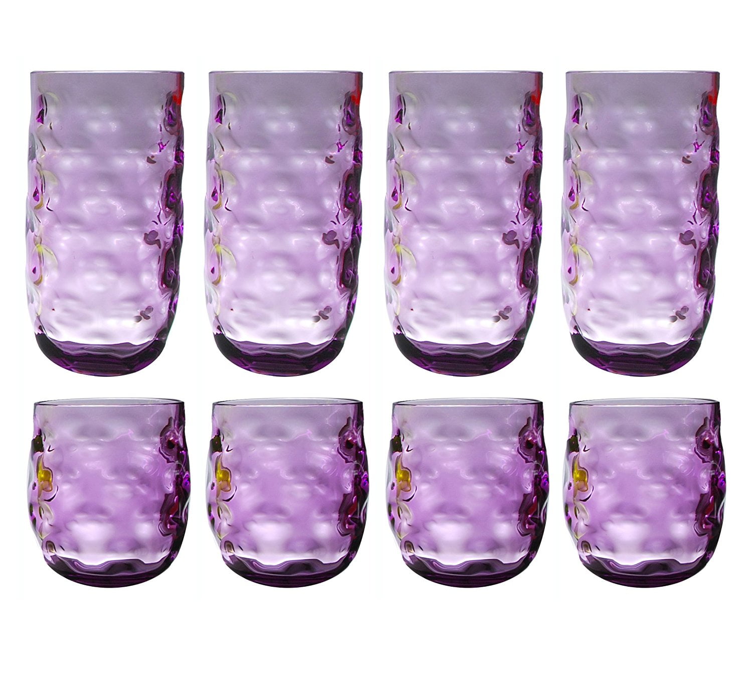 QG Clear Colorful Acrylic Plastic 14 & 23 oz. Cup Drinking Glass