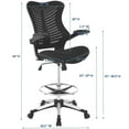 thumbnail image 3 of Modway Charge Drafting Chair in Black, 3 of 8