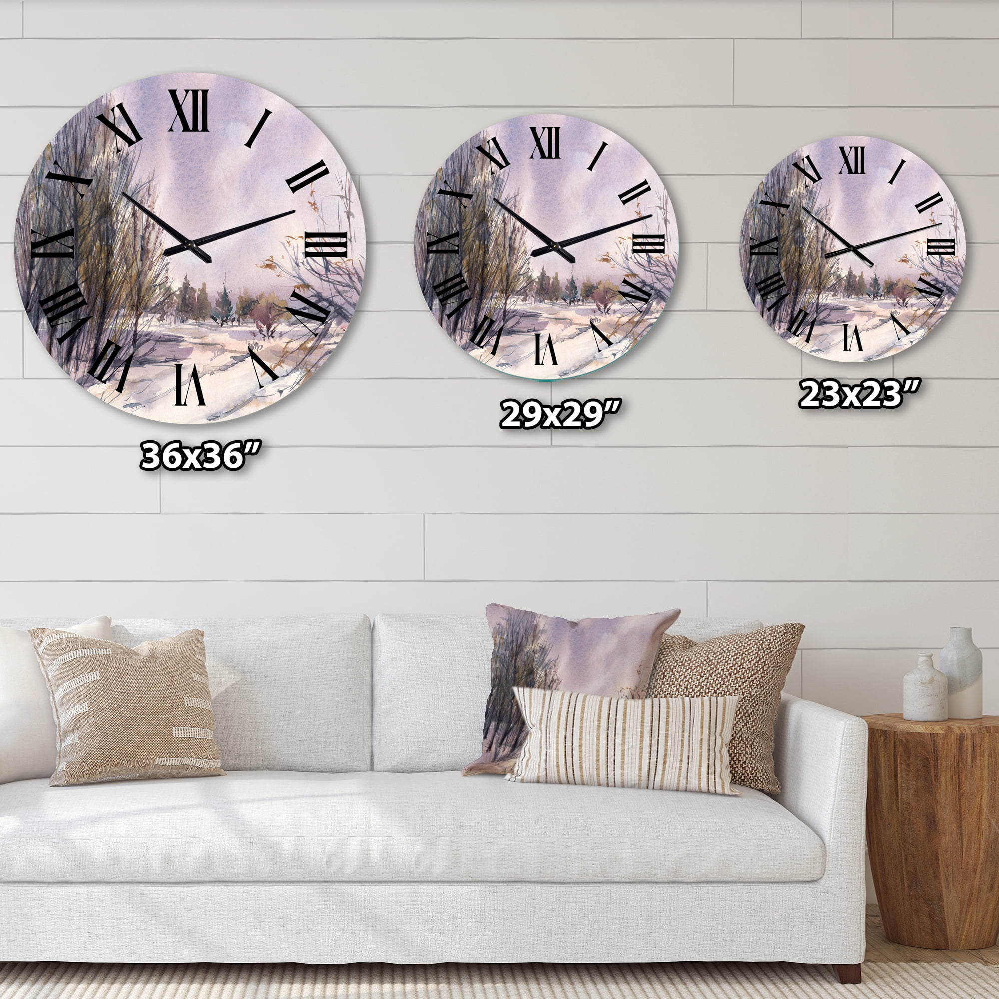 Designart 1 in Traditional Wall Clock