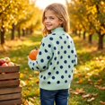 thumbnail image 7 of Grblisyd Mock Neck Sweatshirt for Girls Cute Polka Dot Sweater Long Sleeve Pullover Tops Back To School Outfits, 7 of 7