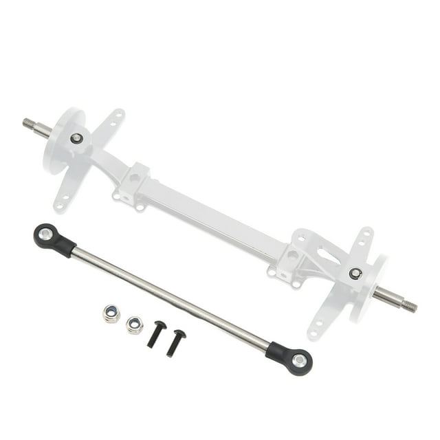 RC Metal Front Axle Set, RC Front Steering Wheel Axle Direct Replacement For 1/14 RC Tractor Truck Black,Silver