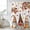 White, variant on Fall Gnomes Shower Curtain, Waterproof Shower Curtains for Bathroom, Thanksgiving Maple Leaf Grey Wood Grain Washable Fabric Bathtub Curtain Set Bath Decor with 12 Hooks 48"x72"