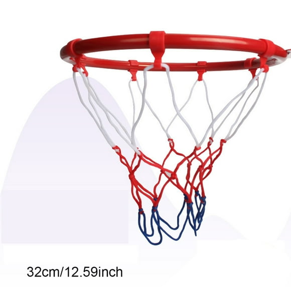 Maoww Garçons Filles Panier de Basket-Ball Portable Jante Intérieur Extérieur Jardin d'Enfants Mur Monté Net avec 8 Vis de Montage 32cm