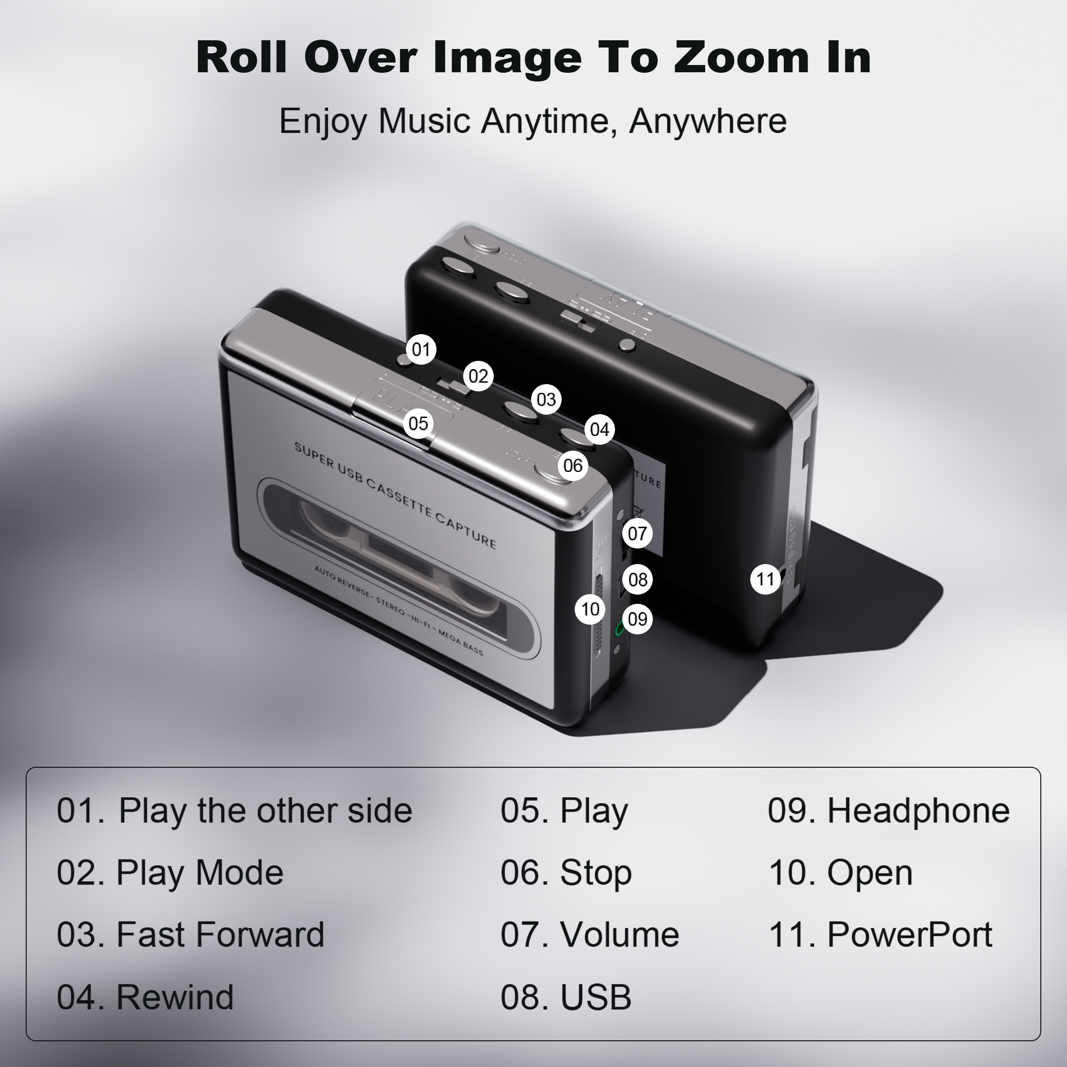 Reshow Portable Walkman Cassette Player photo 3