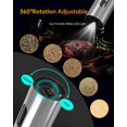 thumbnail image 3 of TEMOGU-Rechargeable Electric Salt and Pepper Grinder Set with Base, Automatic Stainless Steel Pepper Grinders with 110ML Container, Adjustable Coarseness and White LED Light, Silver, 3 of 4