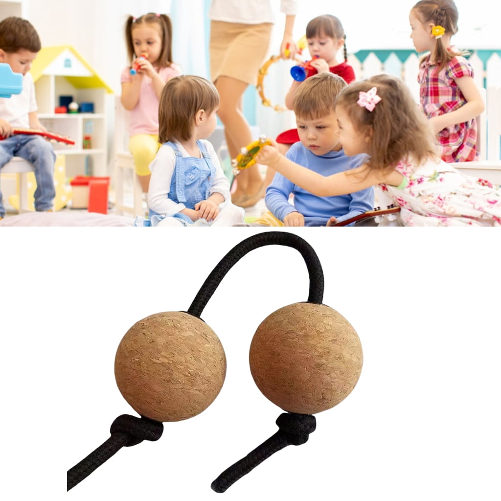 Cork Sandball Aslatua African Shaker Rattle Rhythm Percussion Fingertip Sandball Instrument Sandball Rhythm Instrumen